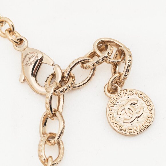 Chanel 100th Anniversary P25 Ivory Pearl Gold-Tone CC-Logo Long Station Necklace - Picture 4 of 4